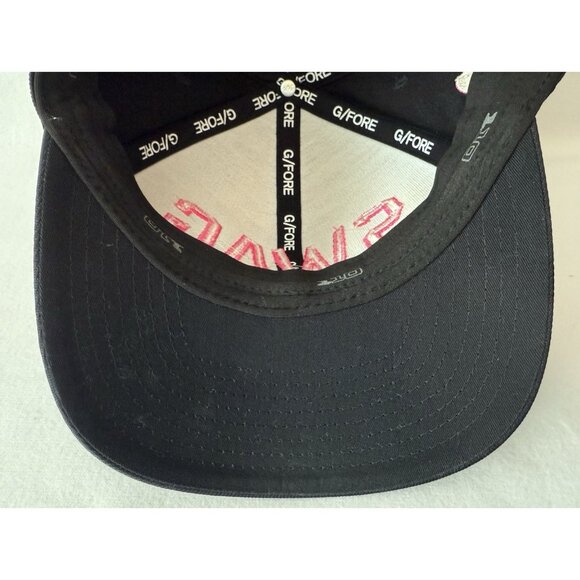 SWAG G/FORE FLEXFIT 110 Hat Cap Pink On Black Embroidered Snapback Adjustable - Picture 6 of 9